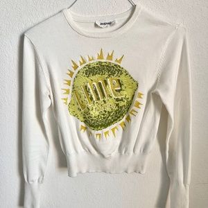 Desigual lime sweater